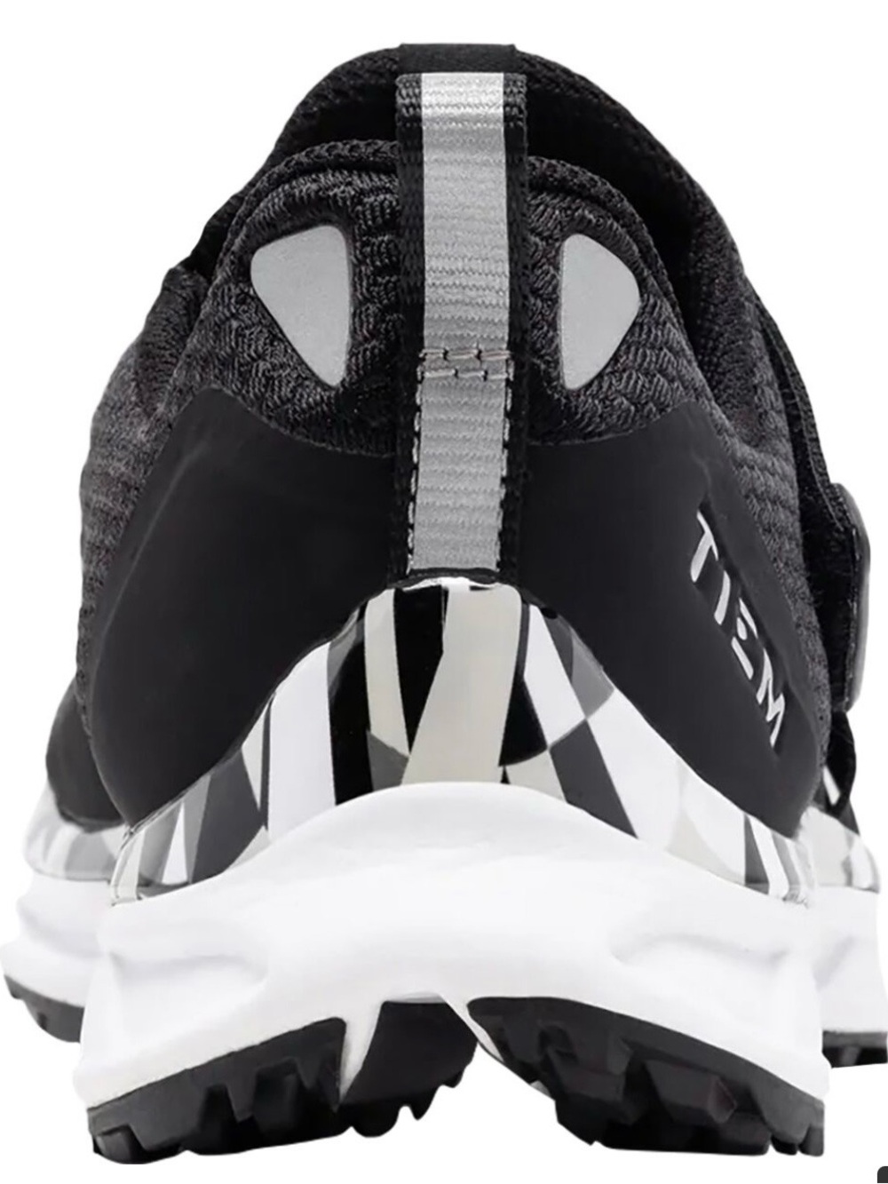 TIEM Women’s Black with Geometric bottom Cycling Shoes Size 9 - Picture 4 of 5